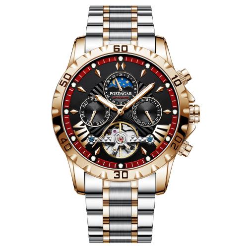 304 Stainless Steel Watch Bracelet with Glass & Zinc Alloy Round Life water resistant & Chinese movement & for man & luminated Sold By PC