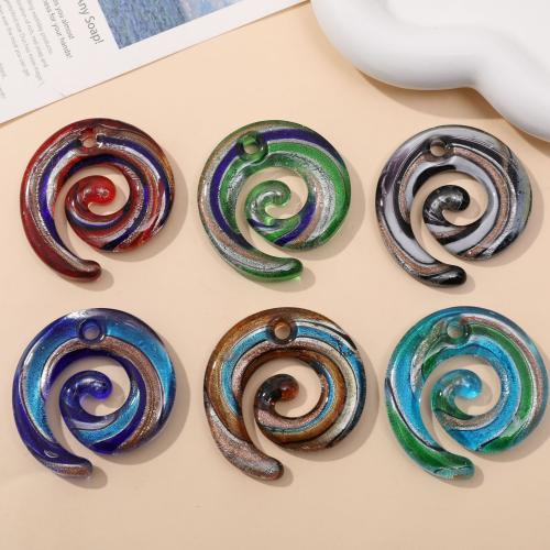 Gold Sand Lampwork Pendants fashion jewelry & DIY Sold By PC