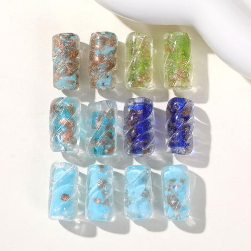 Fashion Glass Beads, Column, fashion jewelry & DIY, more colors for choice, 20x11mm, Sold By PC