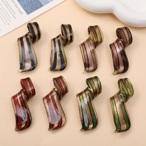 Gold Sand Lampwork Pendants fashion jewelry & DIY Sold By PC