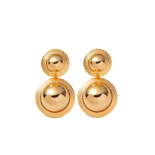 Brass Stud Earring, fashion jewelry & for woman, more colors for choice, 20x36mm, Sold By Pair