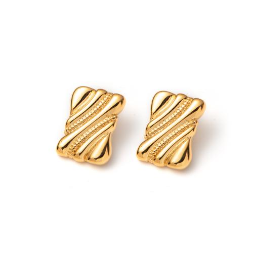 Brass Stud Earring, fashion jewelry & for woman, more colors for choice, 27x20mm, Sold By Pair