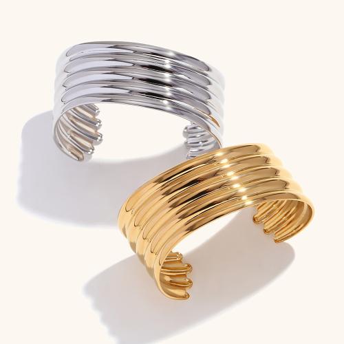 Stainless Steel Bangle, 304 Stainless Steel, Vacuum Ion Plating, fashion jewelry & for woman, more colors for choice, Sold By PC