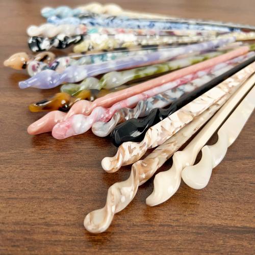 Hair Stick Acetate fashion jewelry nickel lead & cadmium free Sold By PC
