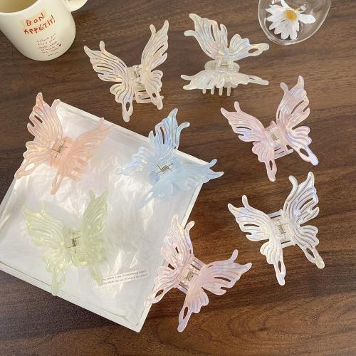 Hair Claw Clips PVC Plastic Butterfly fashion jewelry Sold By PC