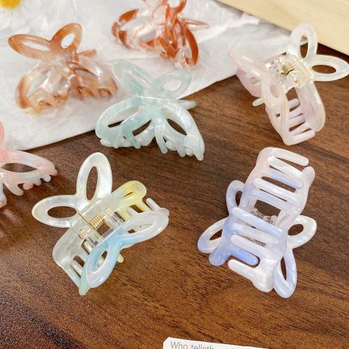 Hair Claw Clips Acrylic Bowknot fashion jewelry Sold By PC