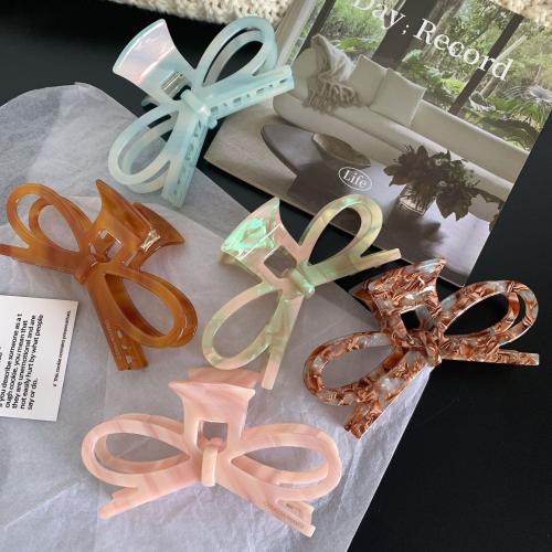 Hair Claw Clips Acetate Bowknot handmade for woman & hollow Sold By PC