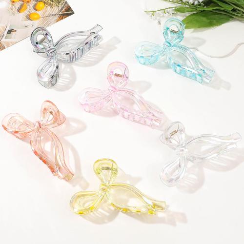 Hair Claw Clips, Plastic, Bowknot, handmade, for woman, more colors for choice, Sold By PC