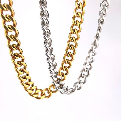 Stainless Steel Chain halskæde, 304 rustfrit stål, med 5cm extender kæde, forgyldt, Unisex, flere farver til valg, Længde 45 cm, Solgt af PC