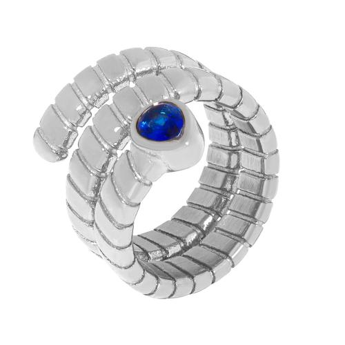 Titan Stål Finger Ring, plated, olika storlek för val & micro bana cubic zirconia & för kvinna, fler färger för val, Storlek:6-8, Säljs av PC