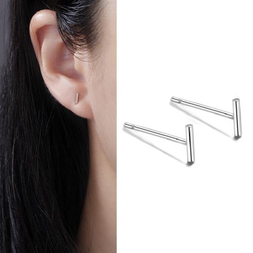 فضة 925 مسمار حلق, أنماط مختلفة للاختيار & الصغرى تمهيد زركون & للمرأة, earring length 11-13mm, تباع بواسطة زوج