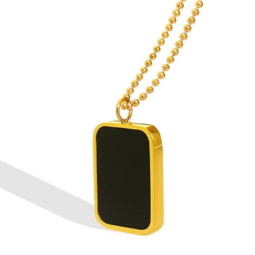 Titanstahl Halskette, mit Verlängerungskettchen von 5cm, 18K vergoldet, Modeschmuck & für Frau, goldfarben, Länge:ca. 40 cm, verkauft von PC