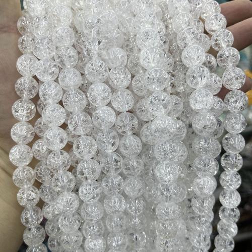 Natürliche klare Quarz Perlen, Klarer Quarz, rund, Modeschmuck & DIY & verschiedene Größen vorhanden, klar, verkauft per ca. 38 cm Strang
