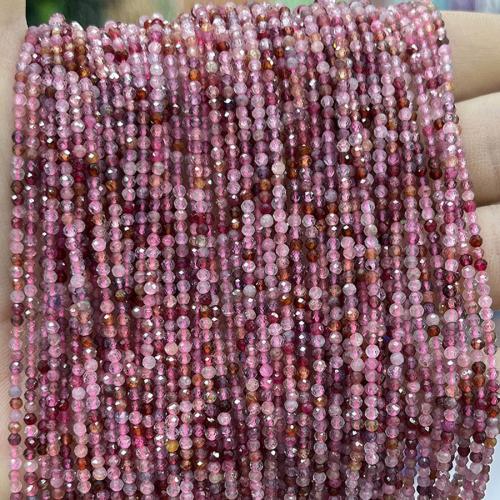 Gemstone Jewelry Beads, Spinel, Round, fashion jewelry & DIY & different size for choice & faceted, mixed colors, Sold Per Approx 38 cm Strand