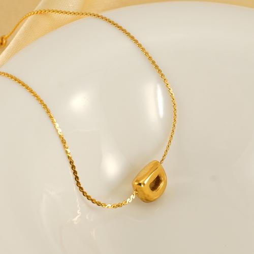 Pulseira  de jóias de aço inox, Aço inoxidável 304, 18K banhado a ouro, joias de moda & Vario tipos a sua escolha & para mulher, dourado, 7x7mm, vendido para Aprox 19 cm Strand