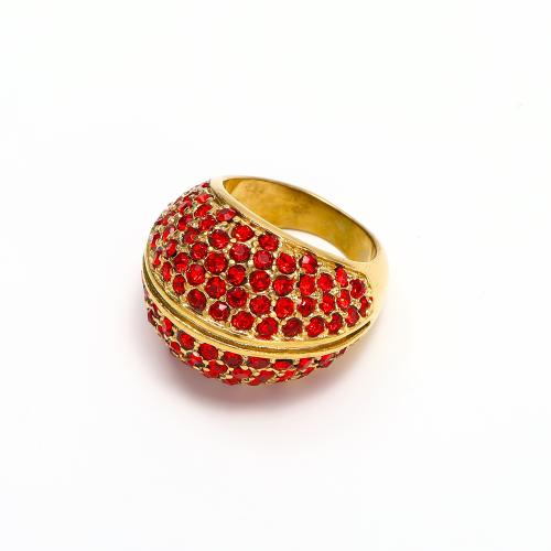 Zirkonia Edelstahl-Finger- Ring, 304 Edelstahl, Modeschmuck & Micro pave Zirkonia & für Frau, keine, verkauft von PC