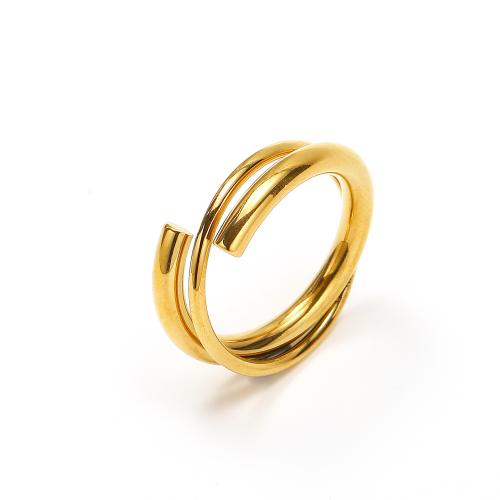 ステンレス鋼の指環, 304ステンレススチール, ファッションジュエリー & 異なるサイズの選択 & 女性用, 金色, 売り手 パソコン