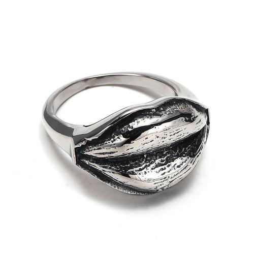 خاتم إصبع الفولاذ المقاوم للصدأ, 304 الفولاذ المقاوم للصدأ, مجوهرات الموضة & حجم مختلفة للاختيار & للرجل, اللون الأصلي, تباع بواسطة PC