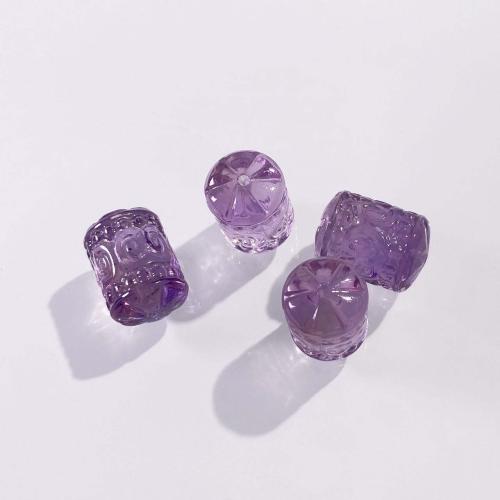 Natural Amethyst Beads, DIY, purple, 11x16mm, Sold By PC