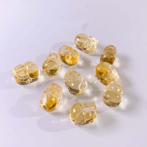Natural Citrine Beads Fabulous Wild Beast DIY yellow Sold By PC