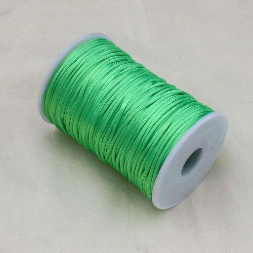 cordon en polyester , cordon de polyester, DIY, vert, 2mm, Vendu par PC