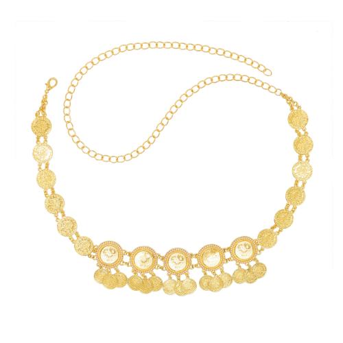 Body Chain Smycken, Zink Alloy, mode smycken & för kvinna, guld, Längd 23.2 inch, Säljs av PC
