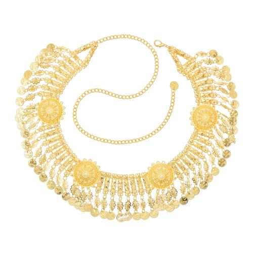 Body Chain Jewelry, Tibetan Style, fashion jewelry & Unisex, gold, Length:27.2 Inch, Sold By PC