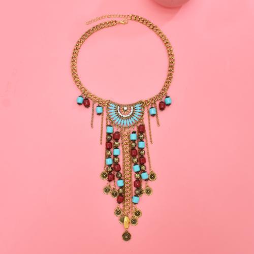 Tibetan Style Necklace, with Seedbead, with 2.6 Inch extender chain, plated, fashion jewelry & for woman, more colors for choice, Length:18.5 Inch, Sold By PC
