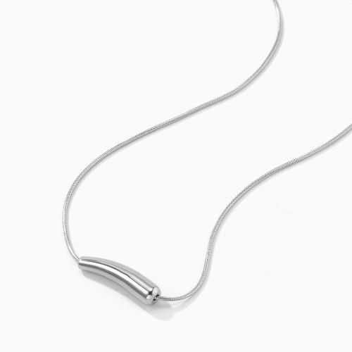 Messing Halskette, mit Verlängerungskettchen von 5CM, plattiert, für Frau, Platin Farbe, Länge:ca. 40 cm, verkauft von PC