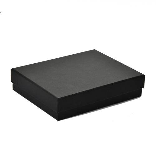 Smycken Gift Box, Kraft, med Svamp, het stämpling, Bärbara & Dammtät & multifunktionella & olika storlek för val & olika stilar för val, svart, Säljs av PC