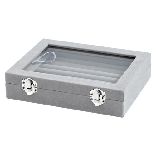 Multifunctional Jewelry Box, Flocking Fabric, with MDF, dustproof, more colors for choice, Sold By PC