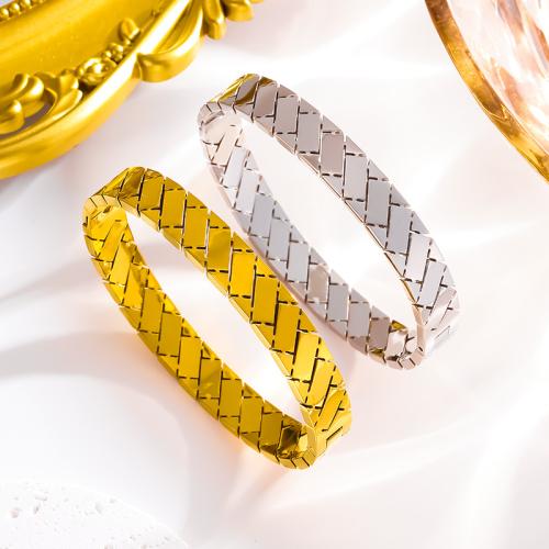 Titanium stål armbånd, mode smykker & for kvinde, flere farver til valg, Indvendig diameter:Ca. 60mm, Solgt af PC