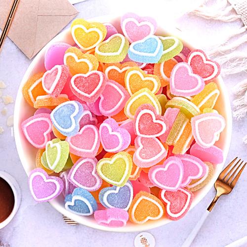 Mobile Phone DIY Decoration, Resin, Heart, stoving varnish, more colors for choice, 15x17mm, 10PCs/Bag, Sold By Bag