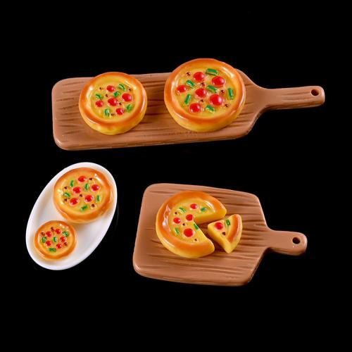 Celular Kit de bricolaje, resina, Pizza, diferentes estilos para la opción, más colores para la opción, 10PCs/Bolsa, Vendido por Bolsa