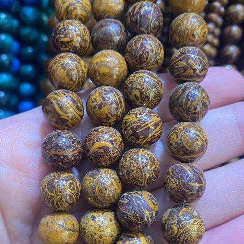 Natural Jade Beads Lighter Imperial Jade Round fashion jewelry & DIY mixed colors Sold Per Approx 38 cm Strand