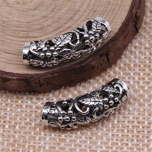 Zinc Alloy Tube Beads antique silver color plated vintage & fashion jewelry & DIY & hollow Sold By PC