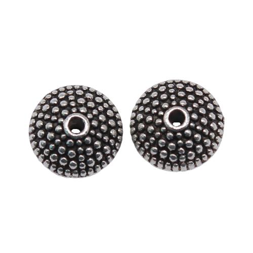 Zinc Alloy Jewelry Beads Flat Round antique silver color plated vintage & fashion jewelry & DIY Sold By PC