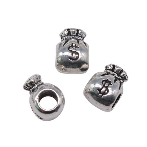 Tibetan Style Jewelry Beads, Money Bag, antique silver color plated, vintage & fashion jewelry & DIY, 12x9x8mm, Sold By PC
