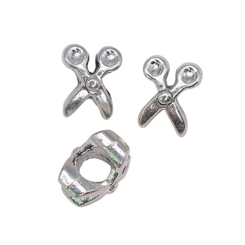 Zinc Alloy Jewelry Beads Scissors antique silver color plated vintage & fashion jewelry & DIY Sold By PC