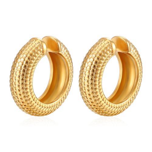 Fashion Earring Cuff and Wraps 304 Stainless Steel Vacuum Ion Plating fashion jewelry & for woman Sold By Pair