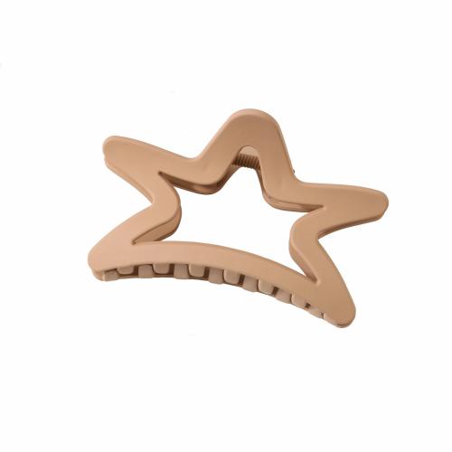 Hair Claw Clips Plastic Star stoving varnish for woman & hollow Sold By PC
