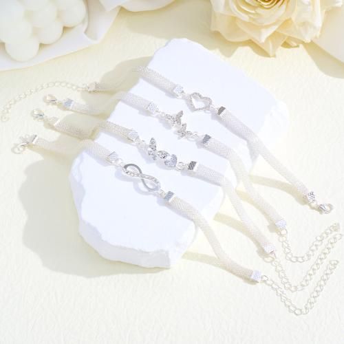 Tibetan Style Anklet, fashion jewelry & different styles for choice & for woman, silver color, Sold By PC