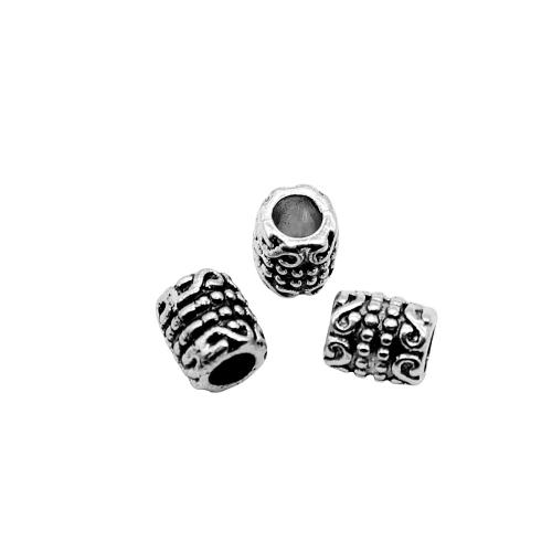 Zinc Alloy Jewelry Beads Column antique silver color plated vintage & fashion jewelry & DIY Sold By PC