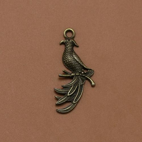 Zinc Alloy Animal Pendants Bird antique bronze color plated vintage & fashion jewelry & DIY nickel lead & cadmium free Approx Sold By Bag