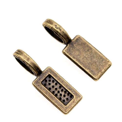 Tibetan Style Pendants, Rectangle, plated, vintage & fashion jewelry & DIY, more colors for choice, 7x21mm, Sold By PC
