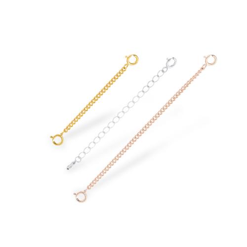925 Sterling Silver Extender Chain DIY  Sold By PC