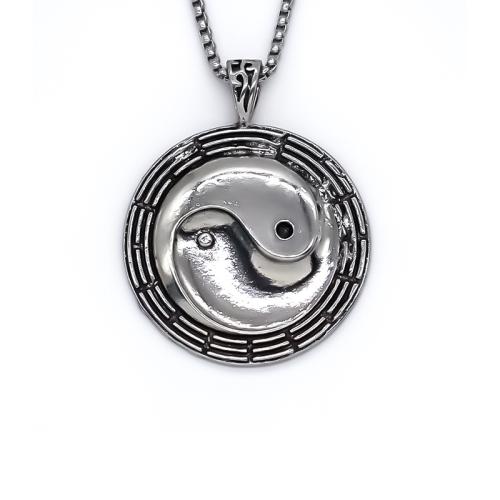 Zinc Alloy Jewelry Necklace polished fashion jewelry & Unisex silver color Length Approx 70 cm Sold By PC