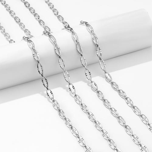Stainless Steel Jewelry Chain 304 Stainless Steel DIY 6.50mm Sold By m