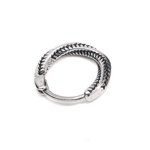 Stainless Steel Huggie Hoop Earring, 304 Stainless Steel, fashion jewelry & Unisex, original color, 14x15x2mm, Sold By PC
