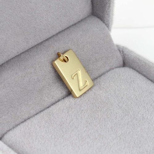 Brass Jewelry Pendants, Rectangle, gold color plated, DIY & different designs for choice, more colors for choice, nickel, lead & cadmium free, 16.40x9.90x2mm, Sold By PC